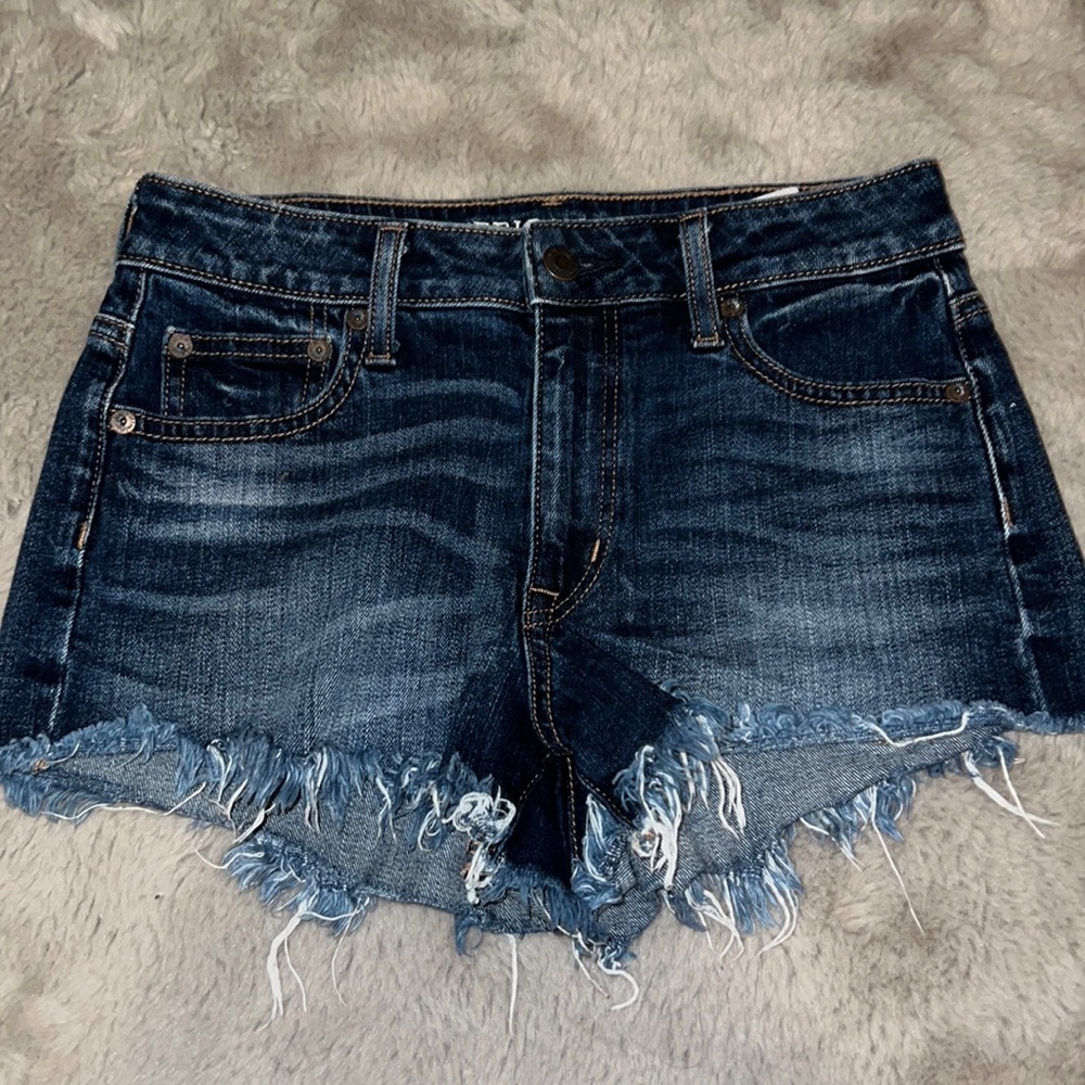 American Eagle Outfitters Vintage High-Rise Jean Shorts, Stretch Women’s 0